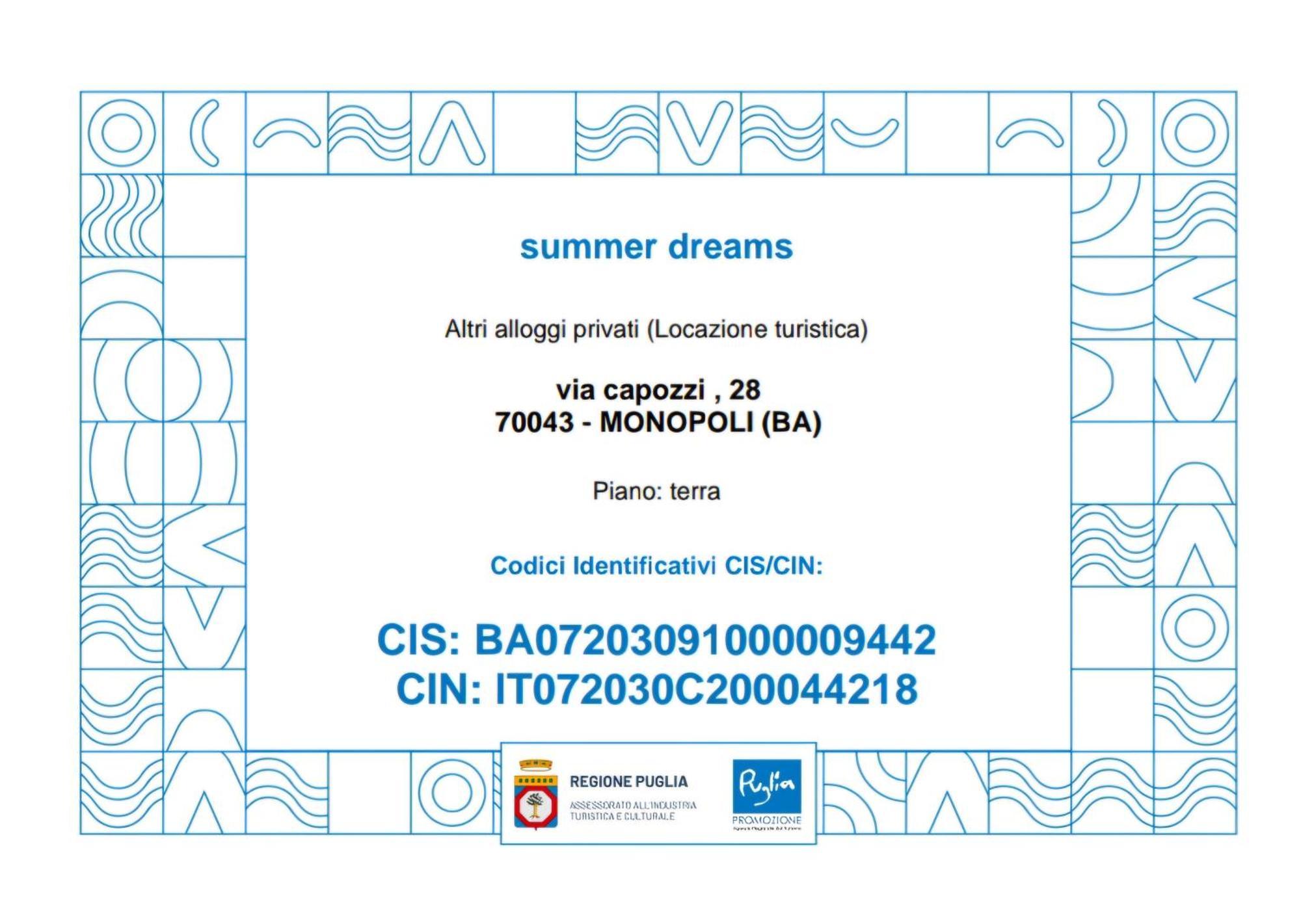 Summer Dreams Monopoli Exteriér fotografie
